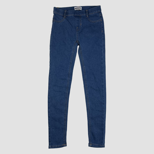 Blaue Jeggings von Pocopiano, Größe 152 – front