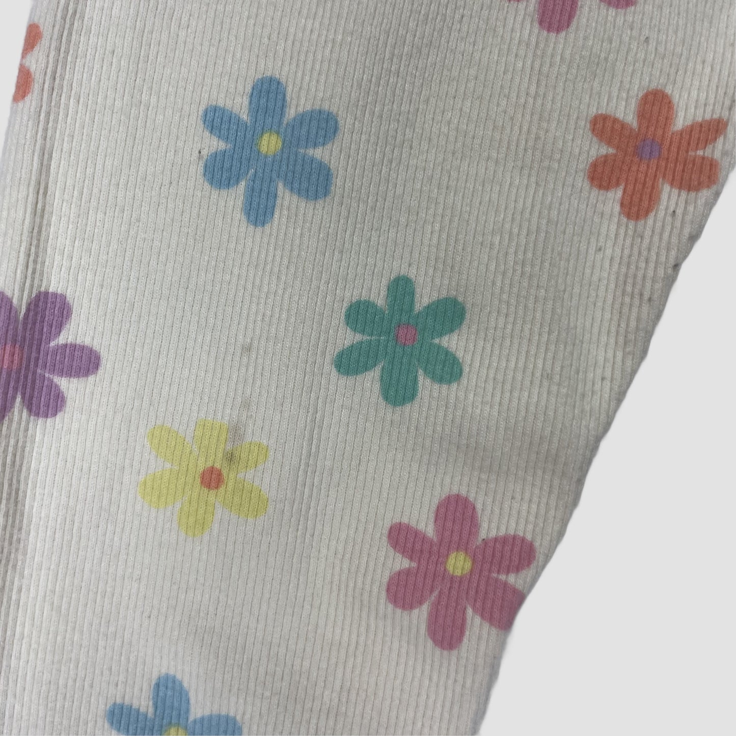 Cremefarbene Leggings mit bunten Blumen von George, Größe 5–6 Jahre 5