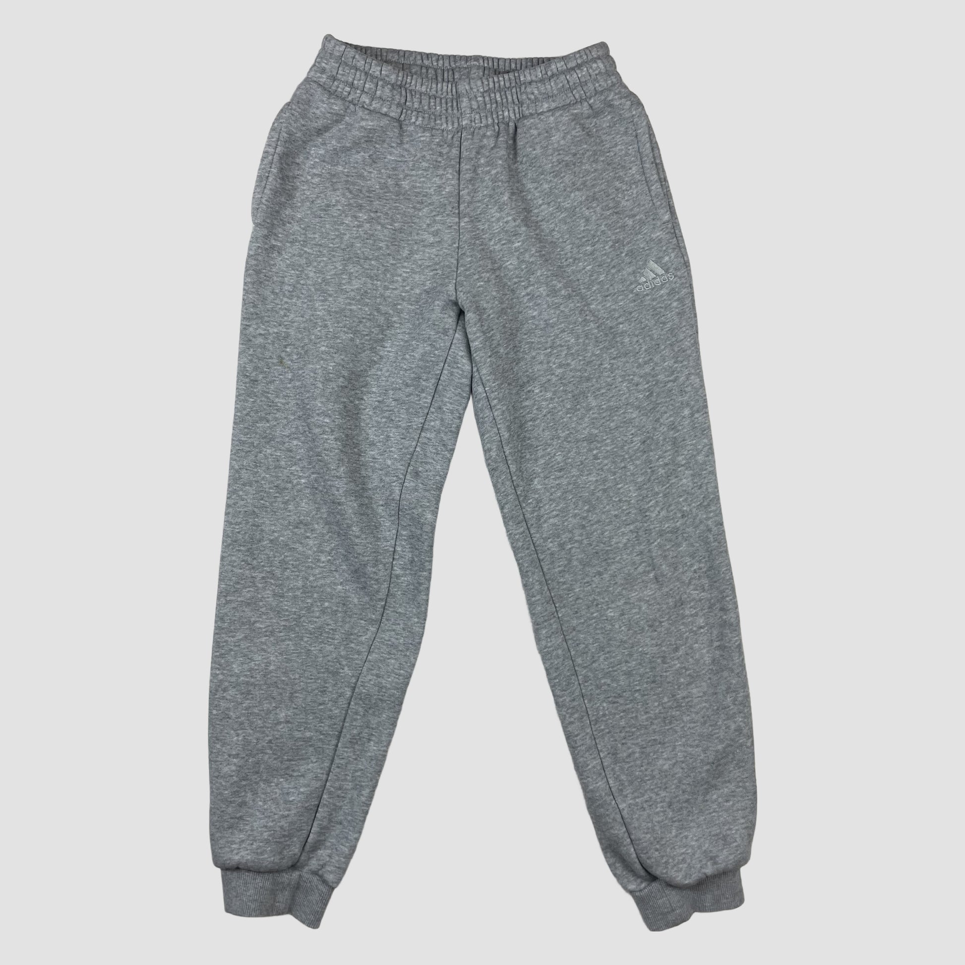 Graue adidas Kinder-Jogginghose aus Sweat, Größe 140, mit Logo – front