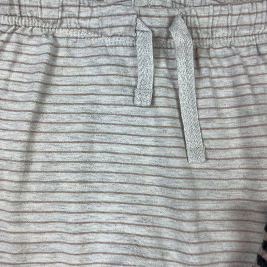Zwei gestreifte H&M Jerseyhosen, Größe 92 – detail