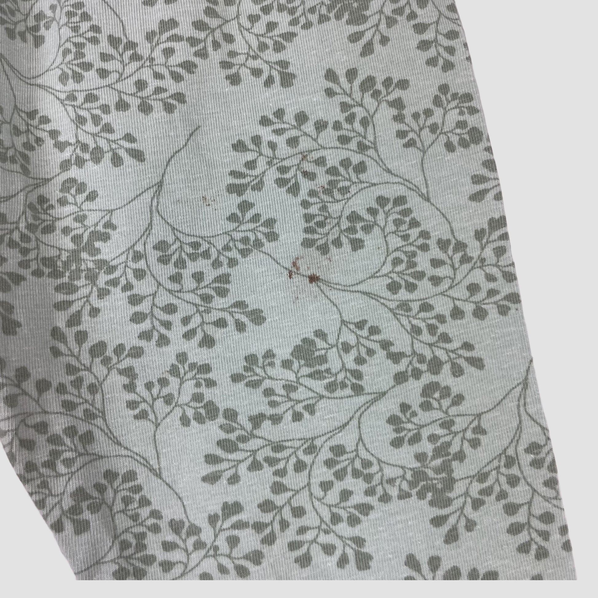 Grüne Leggings mit Blattmuster, Größe 98 (2–3 Jahre)