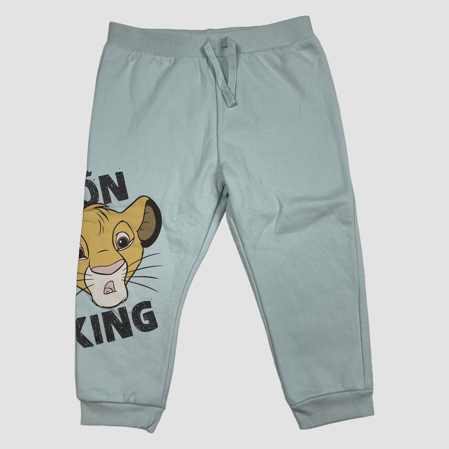 Mintgrüne Jogginghose mit Simba-Print von Primark Disney, Größe 18–24 Monate – front