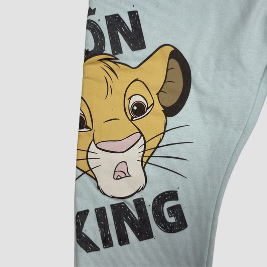 Mintgrüne Jogginghose mit Simba-Print von Primark Disney, Größe 18–24 Monate – detail