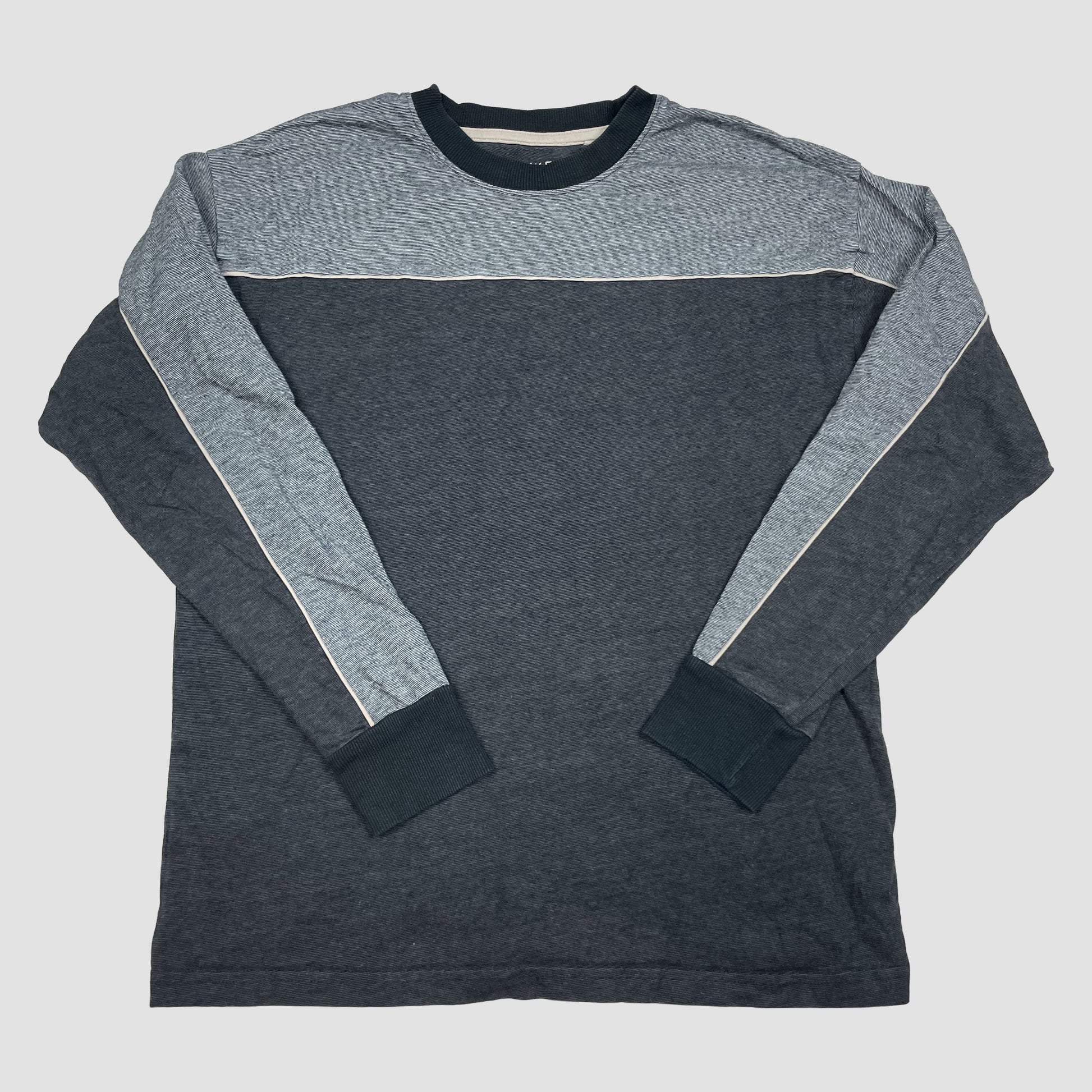 Graues langärmliges Schlafshirt von Next aus Baumwolle, Größe 12 Jahre (152) – front