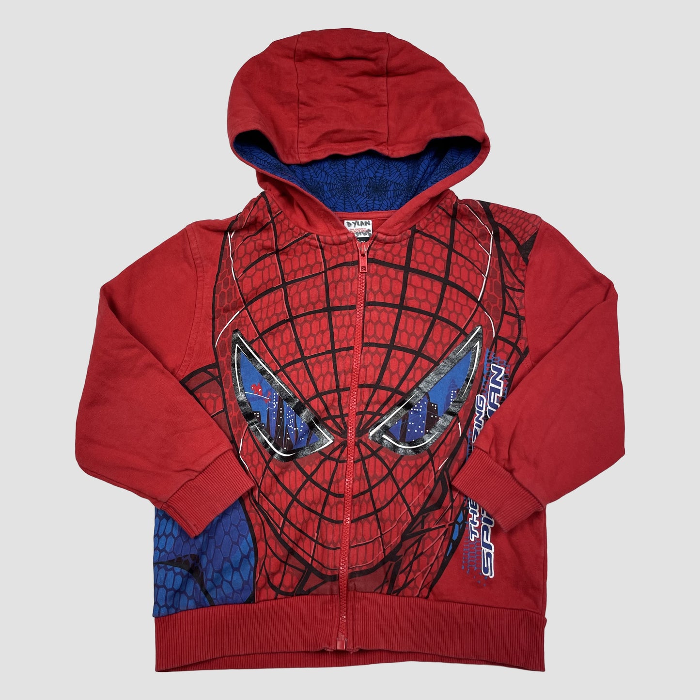 Rote Spider-Man Kapuzenjacke von George, Größe 4–5 Jahre (104–110) – front