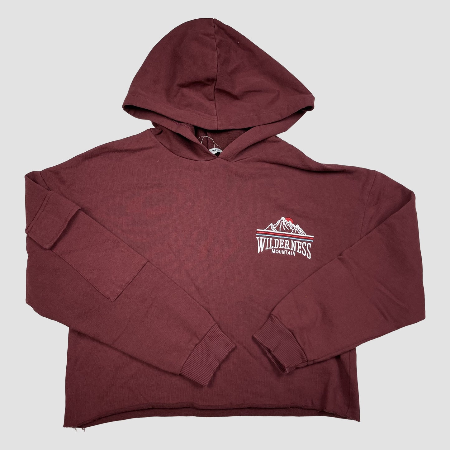 Brauner Kapuzenpullover George Wilderness Mountain, Größe 10–12 Jahre – front