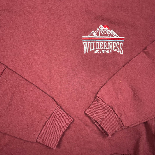 Brauner Kapuzenpullover George Wilderness Mountain, Größe 10–12 Jahre – detail