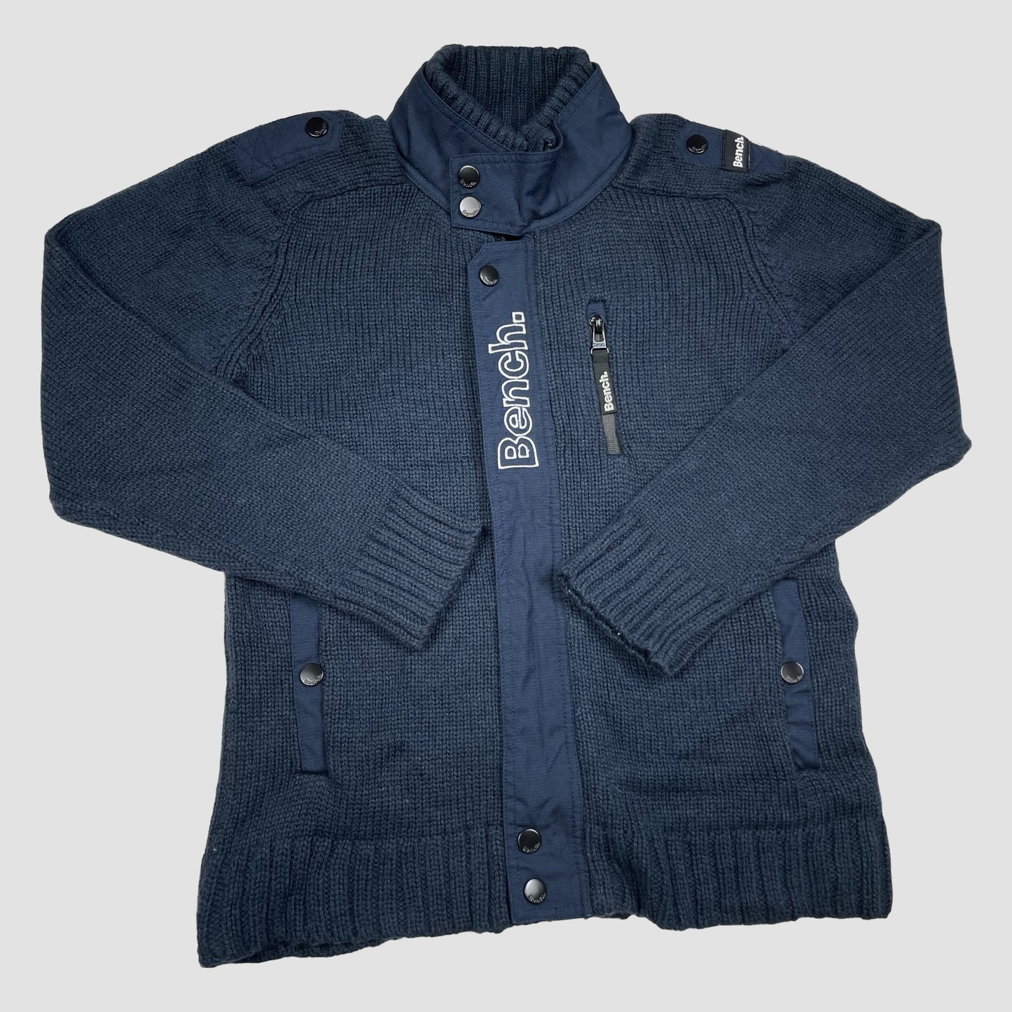 Dunkelblaue Bench Strickjacke, 9–10 Jahre