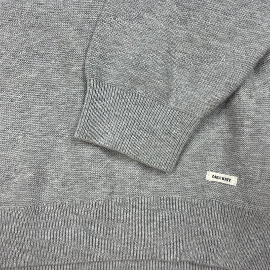 Grauer ZARA Kinder-Pullover, Größe 134/9 Jahre – detail
