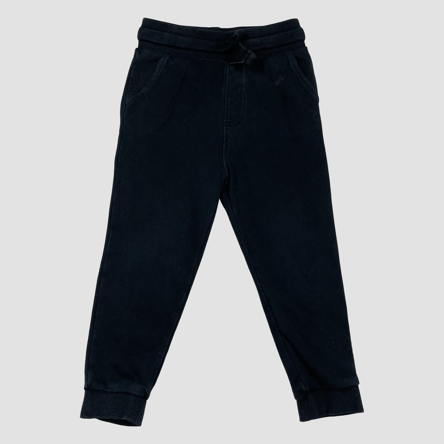 Schwarze Kinder-Sweatpants mit Bündchen und Taschen