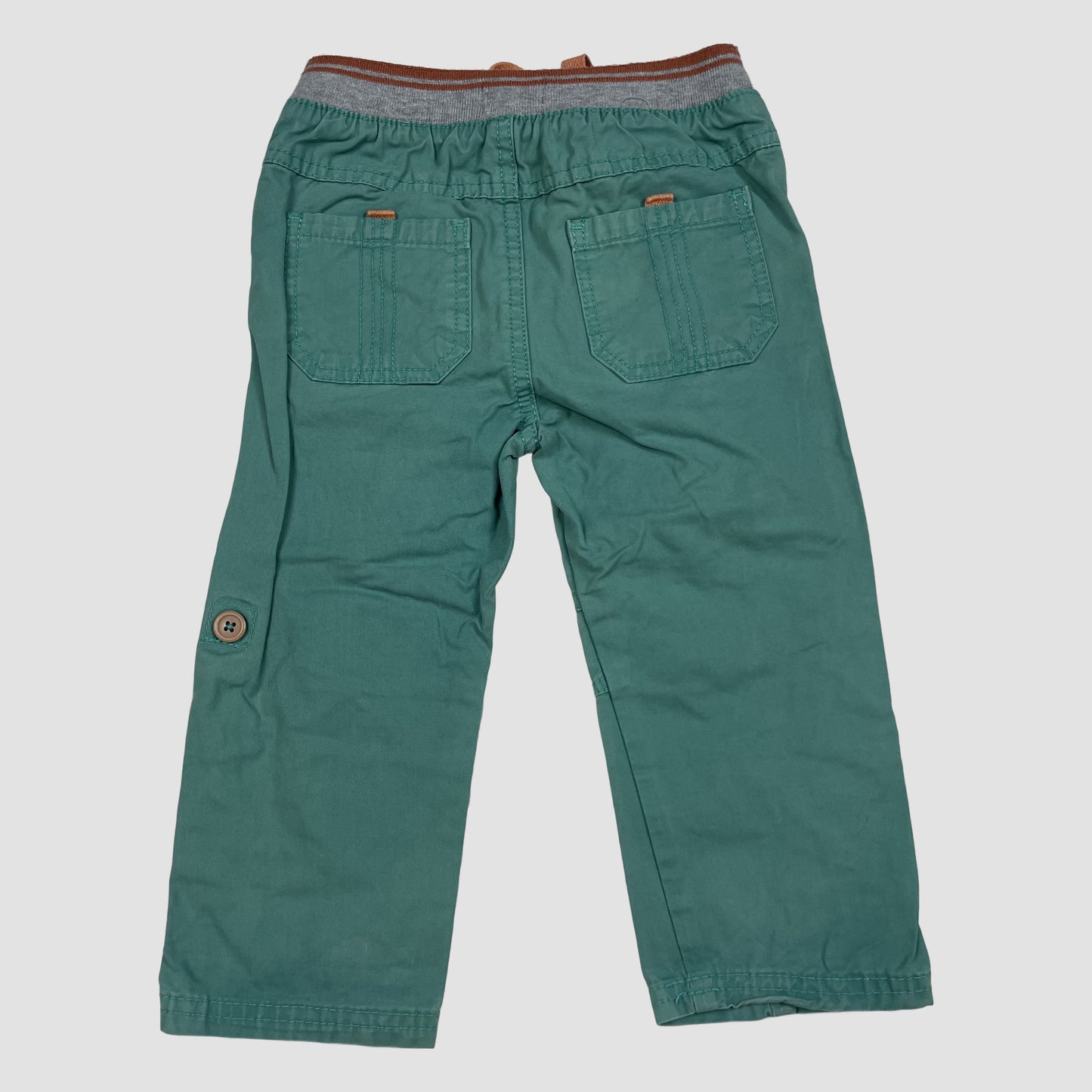 Türkise Babyhose aus Baumwolle mit Kordelzug von M&Co, Größe 12–18 Monate – back