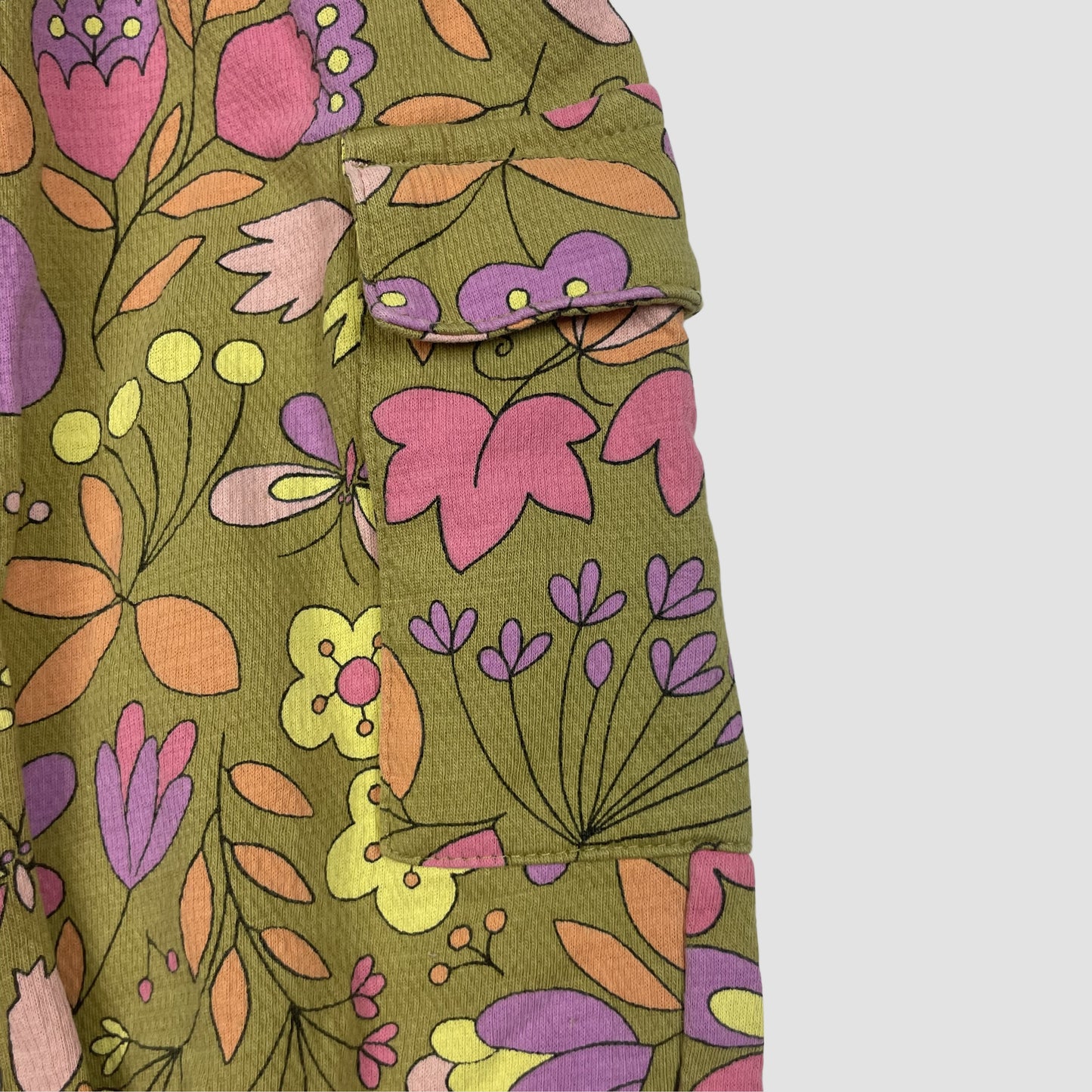 Florale grüne Baby-Hose mit elastischem Bund, Größe 12–18 Monate von Next – detail