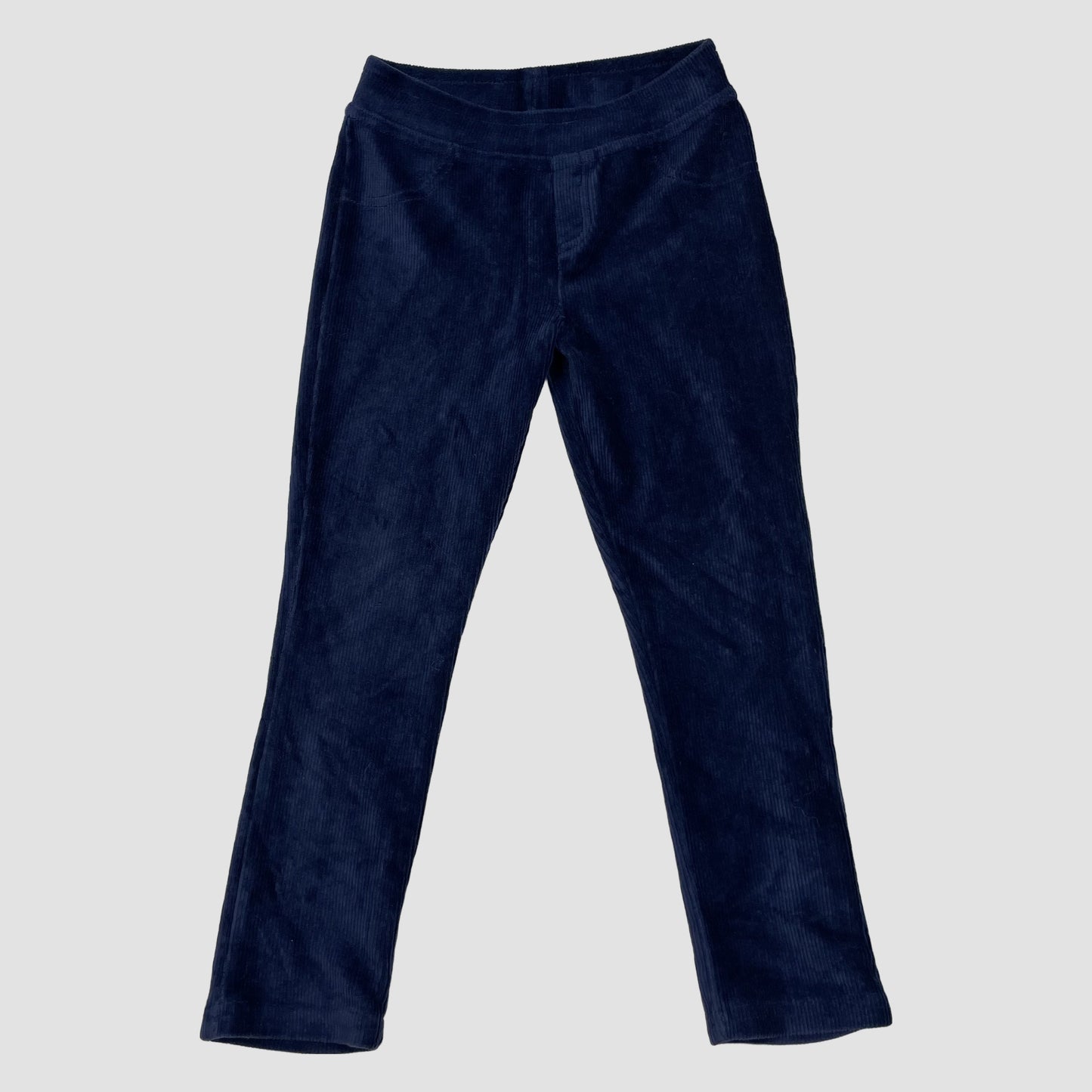 Dunkelblaue Cord-Leggings für Kinder, Größe 3–4 Jahre – front