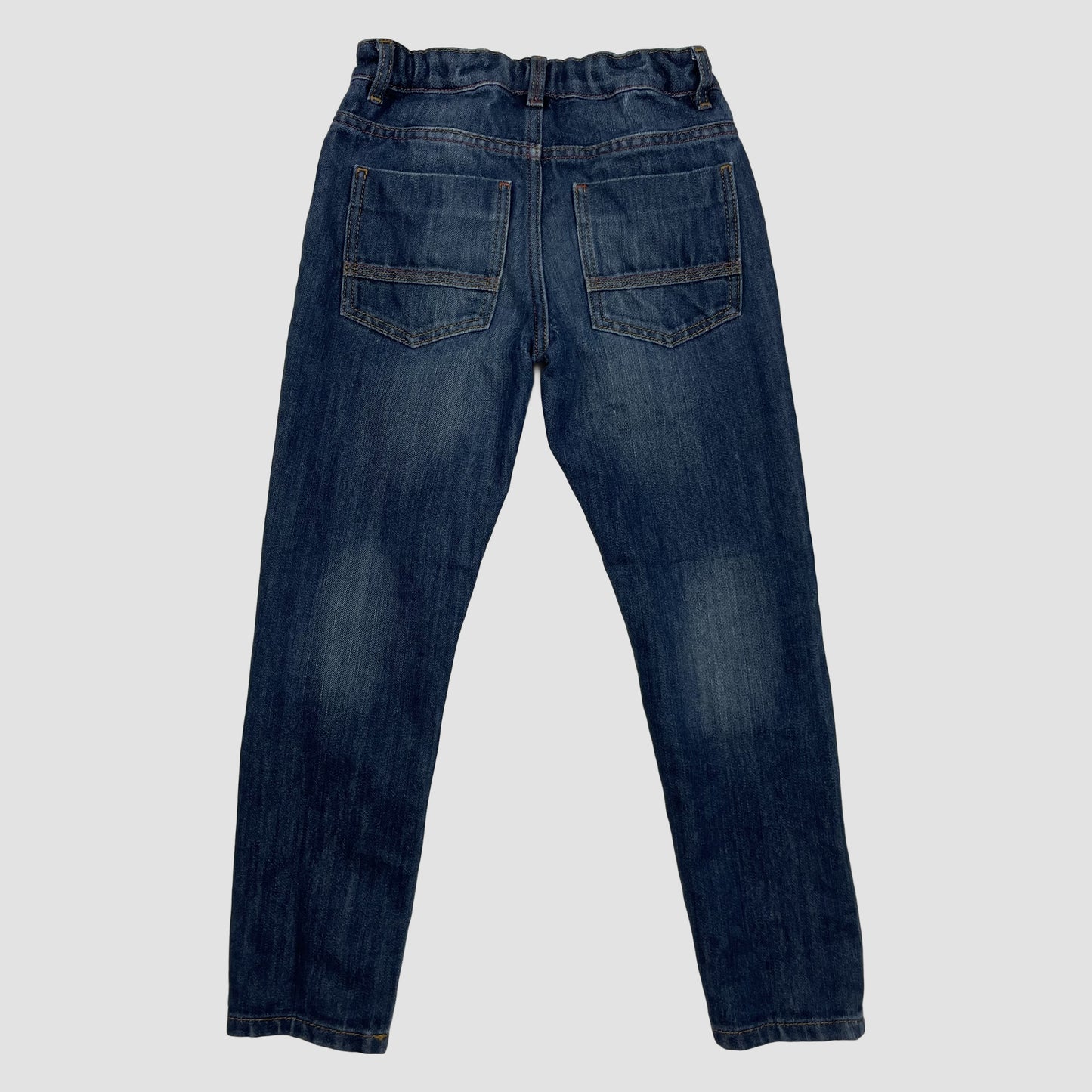 Dunkelblaue Kinder-Skinny-Jeans aus Denim, Größe 134 – back