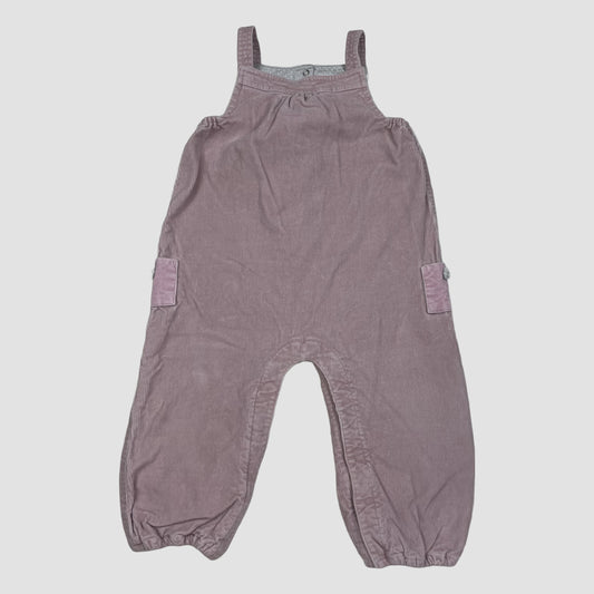 Rosa Cord-Overall von The Little White Company, Größe 12–18 Monate – front