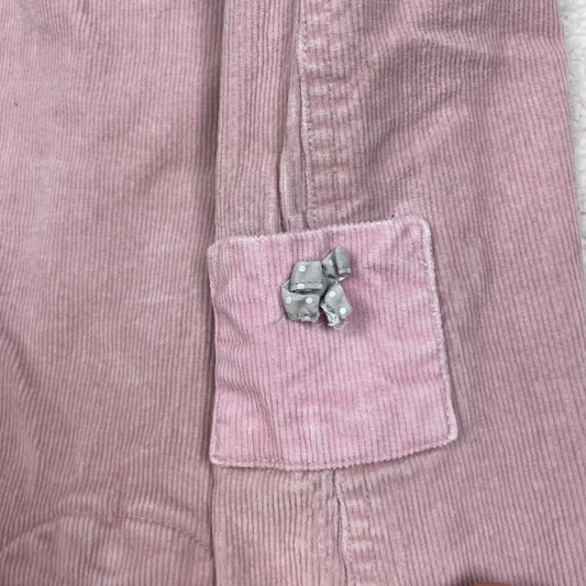 Rosa Cord-Overall von The Little White Company, Größe 12–18 Monate – detail