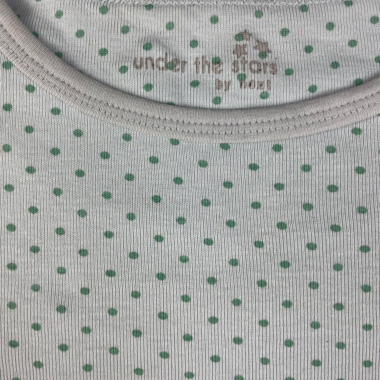 Hellblaues gepunktetes Kinder-T-Shirt, Größe 116