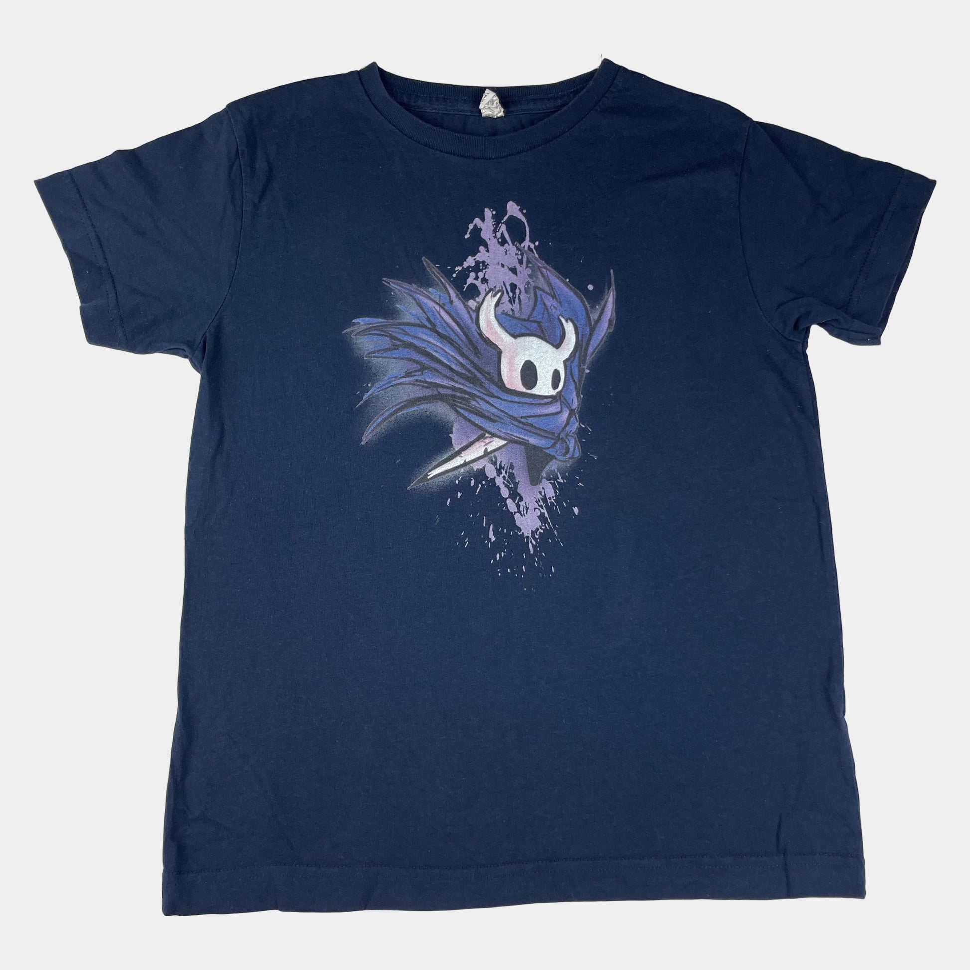 Dunkelblaues T-Shirt mit Grafikprint, Rabbit Skins Youth L