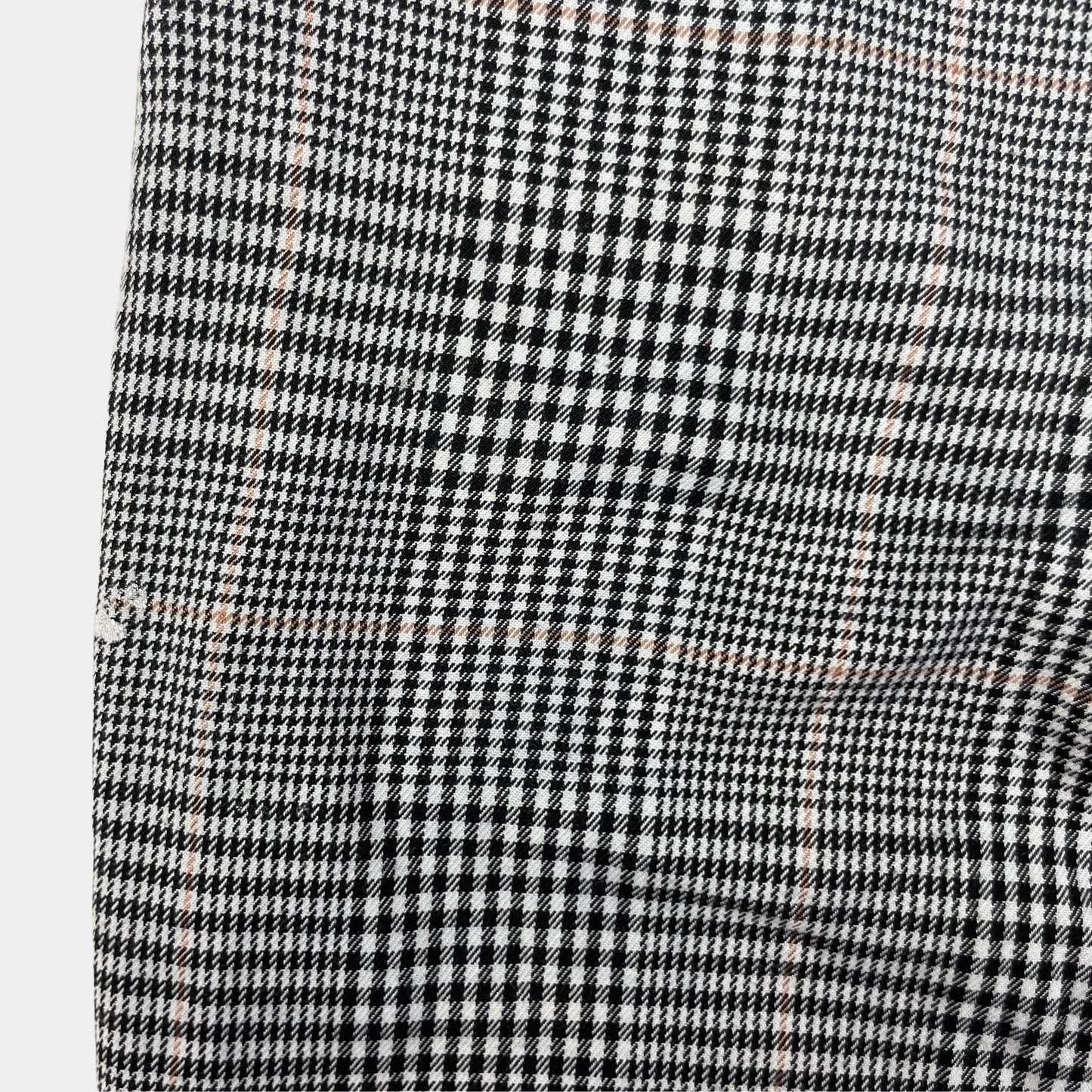 Graue karierte Kinderhose mit Schleife, Größe 104, von H&M – detail