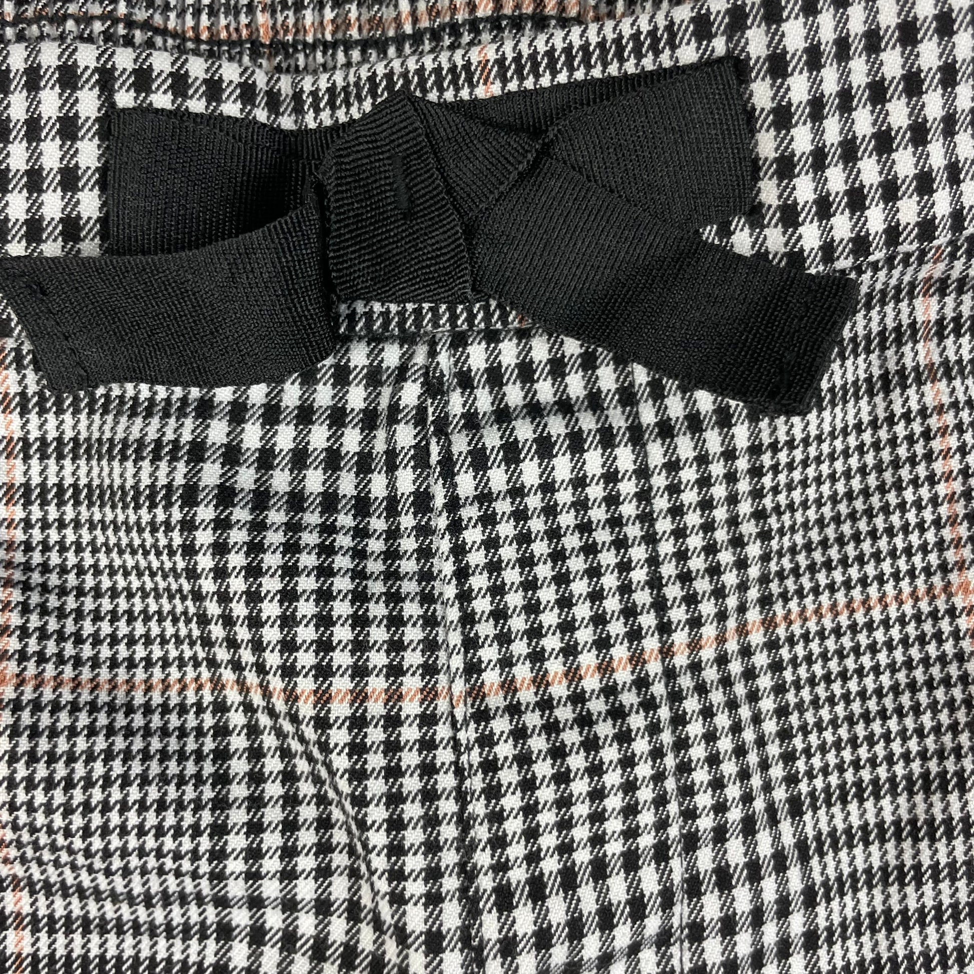 Graue karierte Kinderhose mit Schleife, Größe 104, von H&M