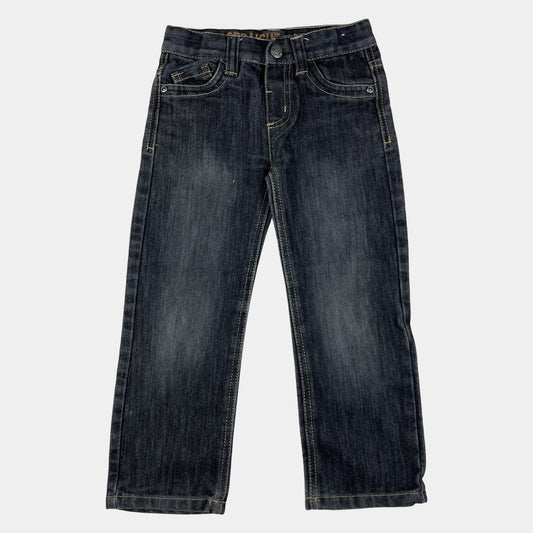 Dunkelgraue Kinder-Jeans, Größe 110 – front