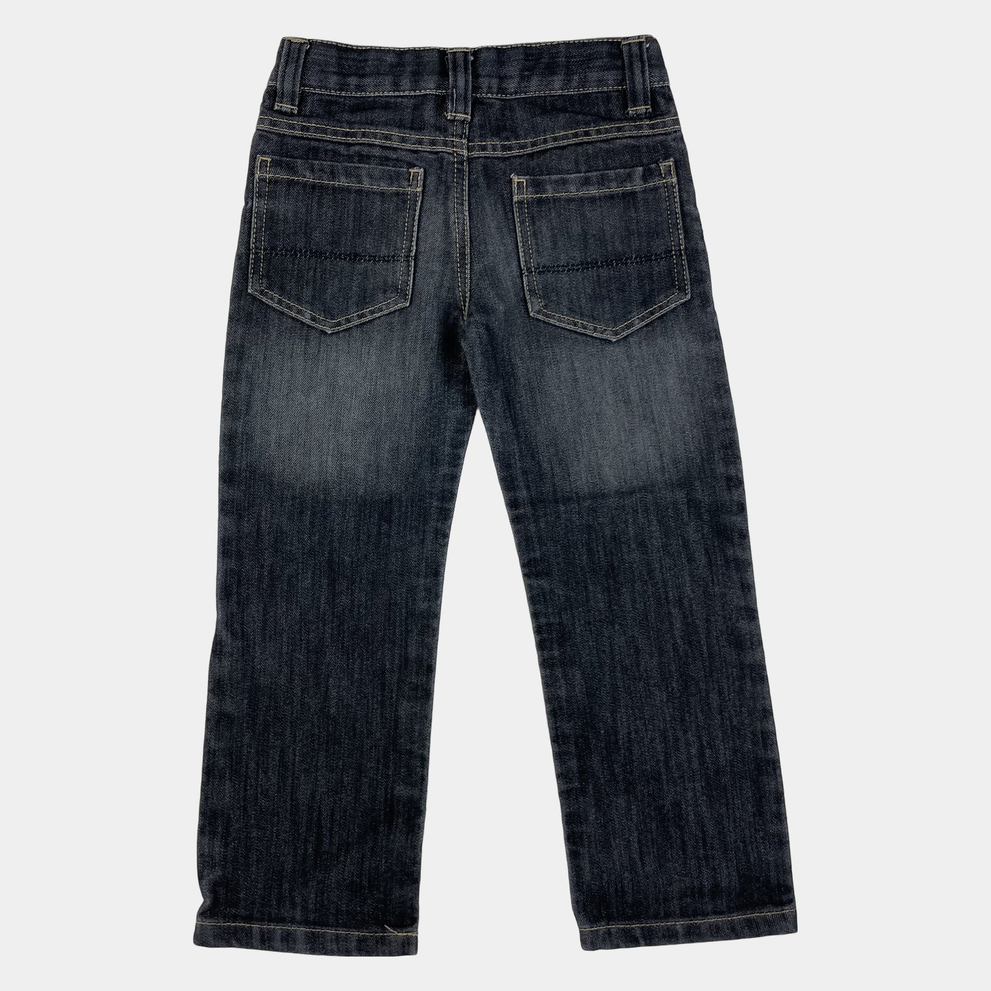 Dunkelgraue Kinder-Jeans, Größe 110 – back