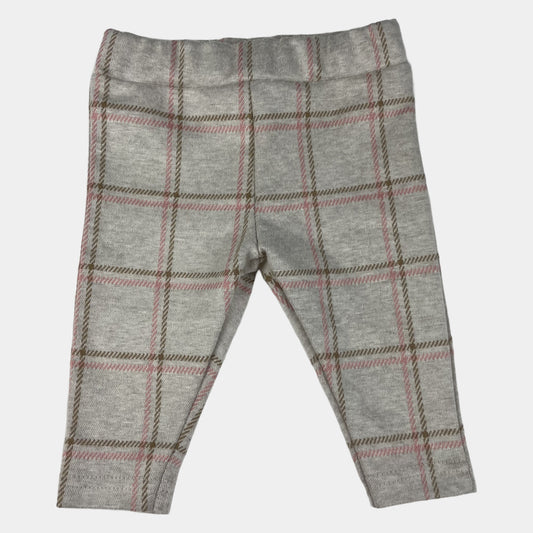 Beige karierte Baby-Leggings von Nutmeg, Größe 0–3 Monate