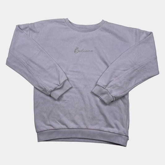 Fliederfarbenes Kinder-Sweatshirt mit 