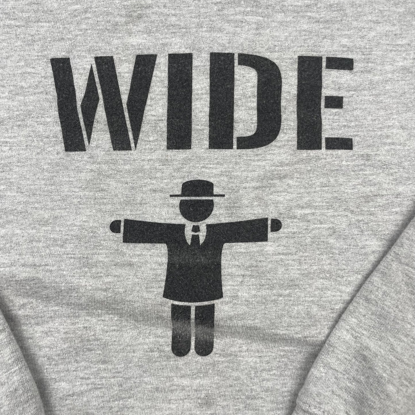 Graues Kinder-Sweatshirt mit WIDE-Print, Größe 9–10 Jahre – detail