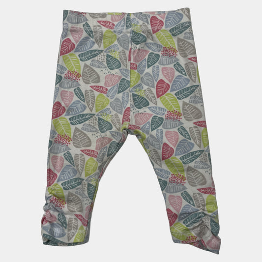 Bunte Baby-Leggings mit Blattmuster, Größe 0–3 Monate