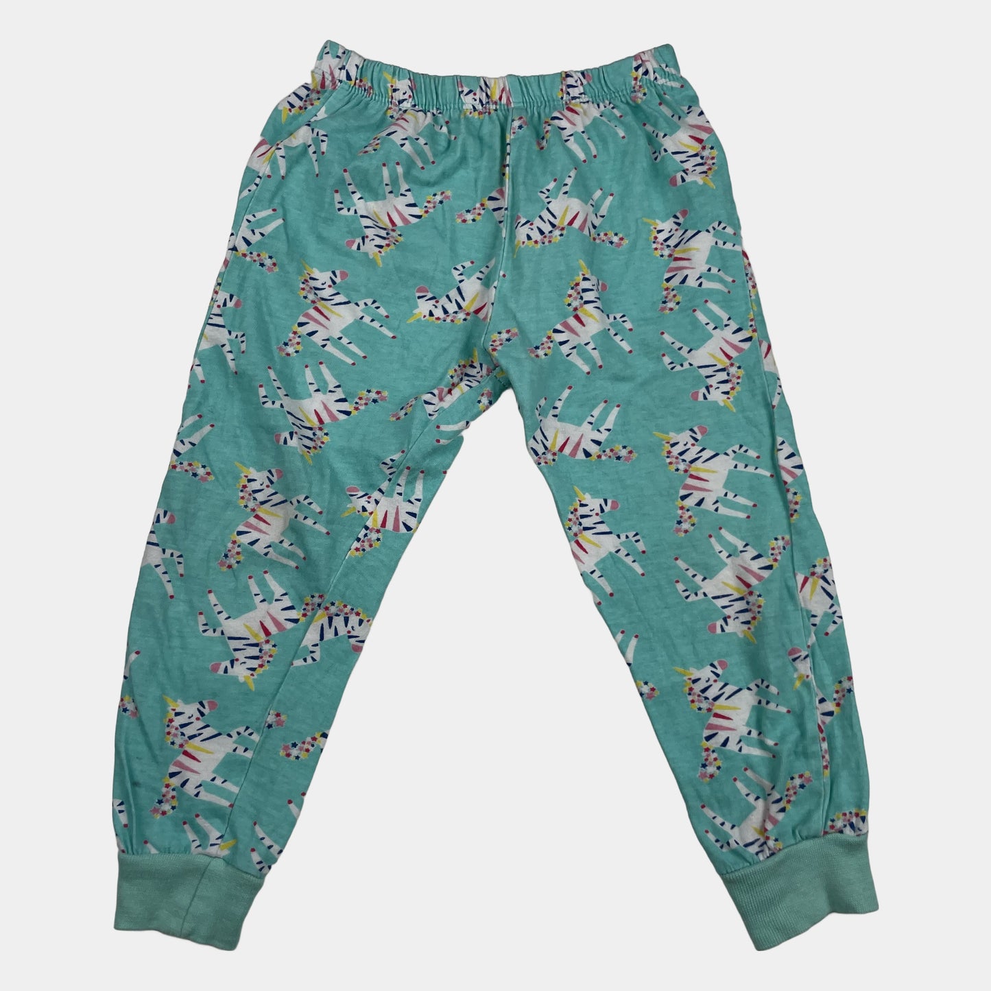 Mehrfarbige Baumwollhose mit Zebramuster für Kinder