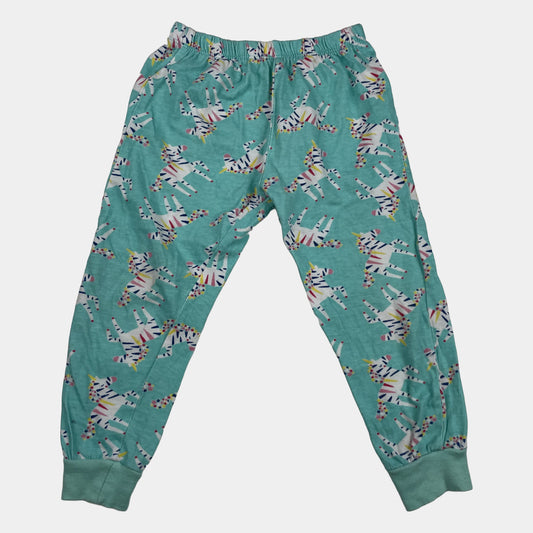 Mehrfarbige Baumwollhose mit Zebramuster für Kinder