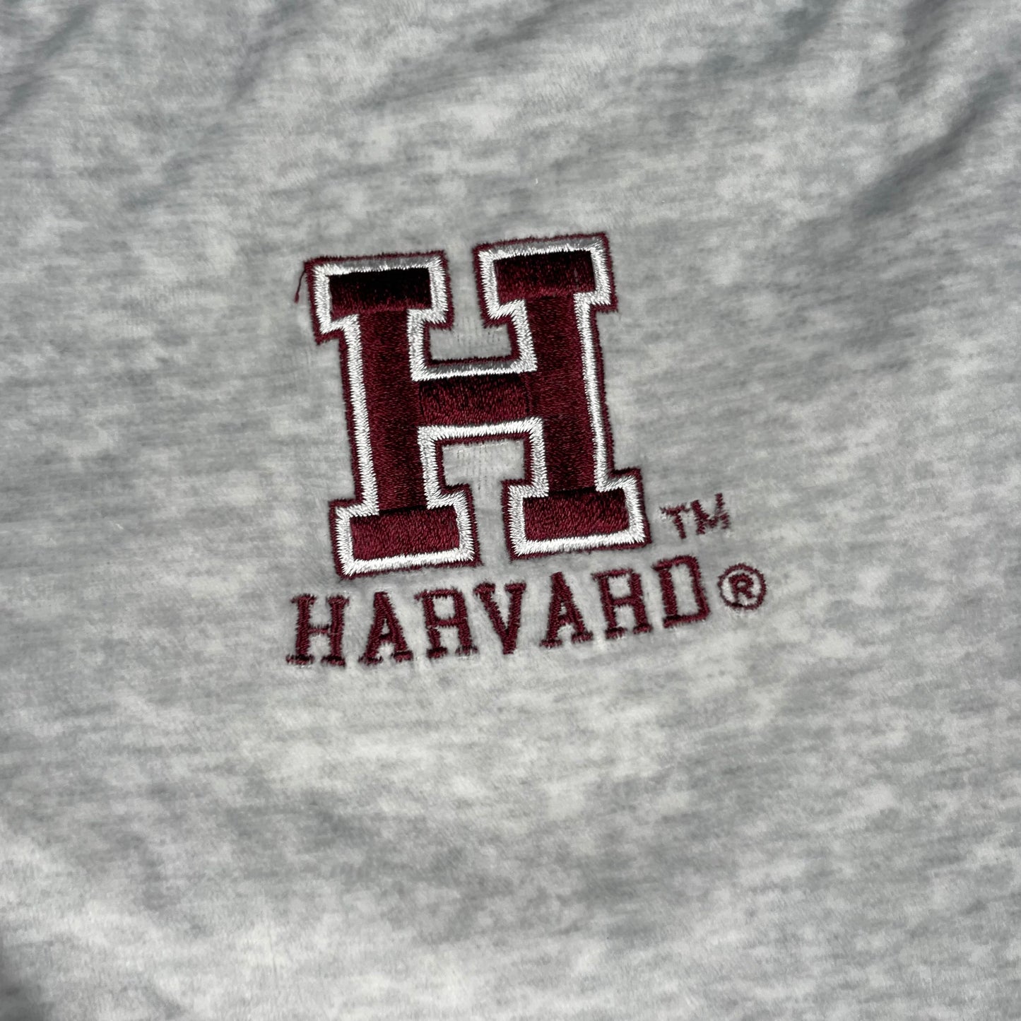 Graue Sporthose aus Polyester mit Logo-Aufdruck auf dem linken Bein. – detail