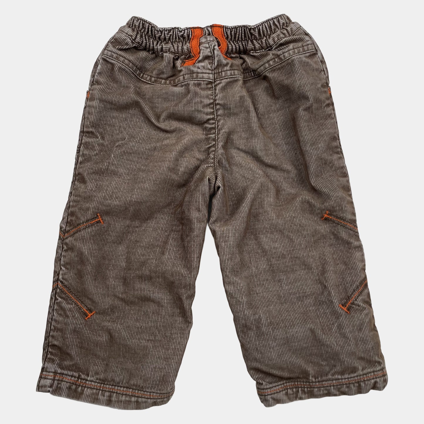 Braune Cordhose mit Taschen für 9-12 Monate – back