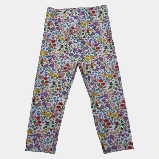 Bunte Leggings mit Blumenmuster für Babys in Größe 12-18 Monate