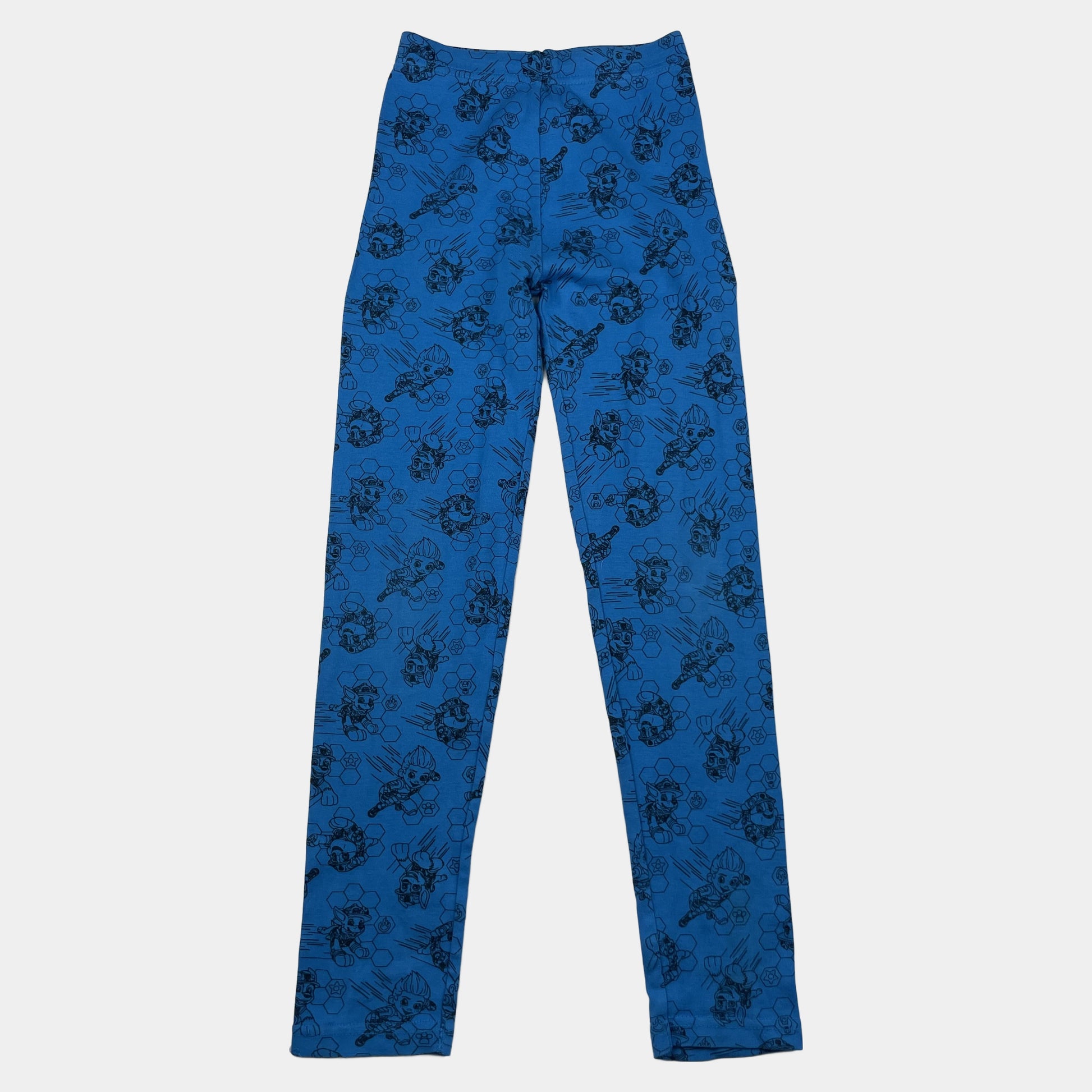 Blaue Baumwollleggings mit Motivdruck von Paw Patrol, Größe 122/128 – front