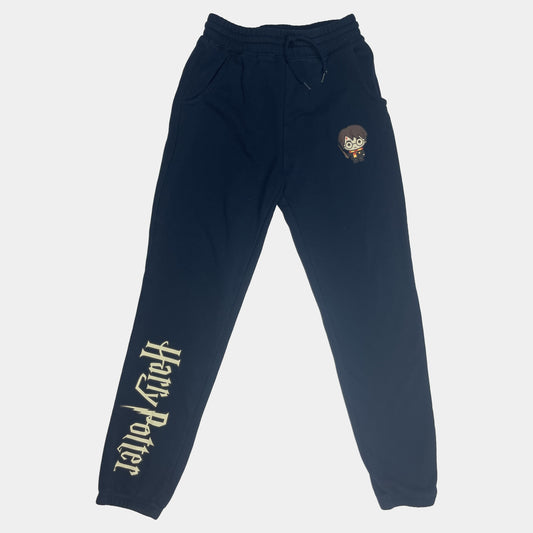 Blaue Jogginghose mit Harry-Potter-Design und elastischem Bund – front