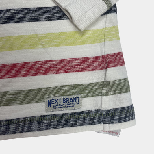 Gestreifter Baumwollpullover für Babys, Größe 3-6 Monate – detail