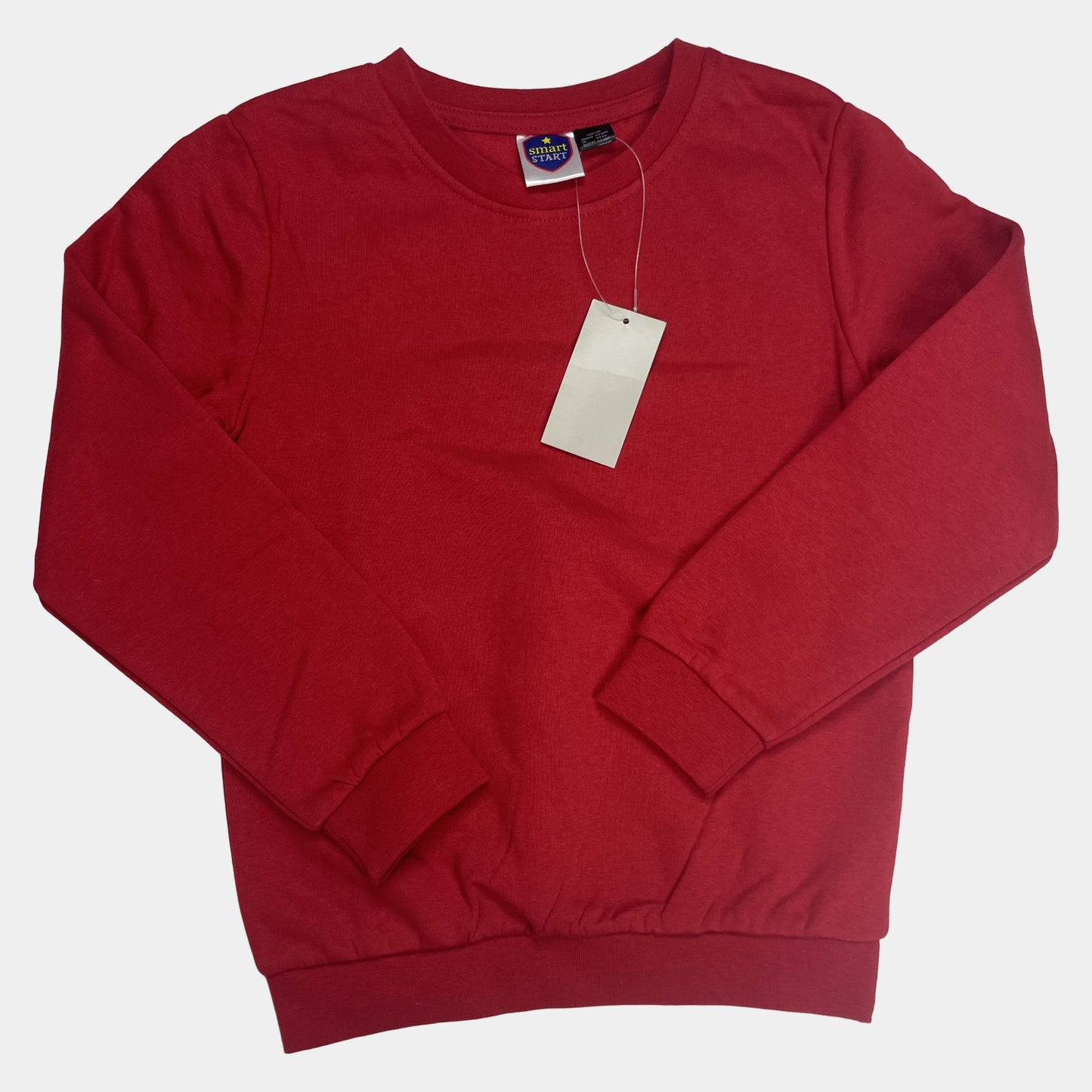 Rotes Sweatshirt für Kinder mit Bündchen – front