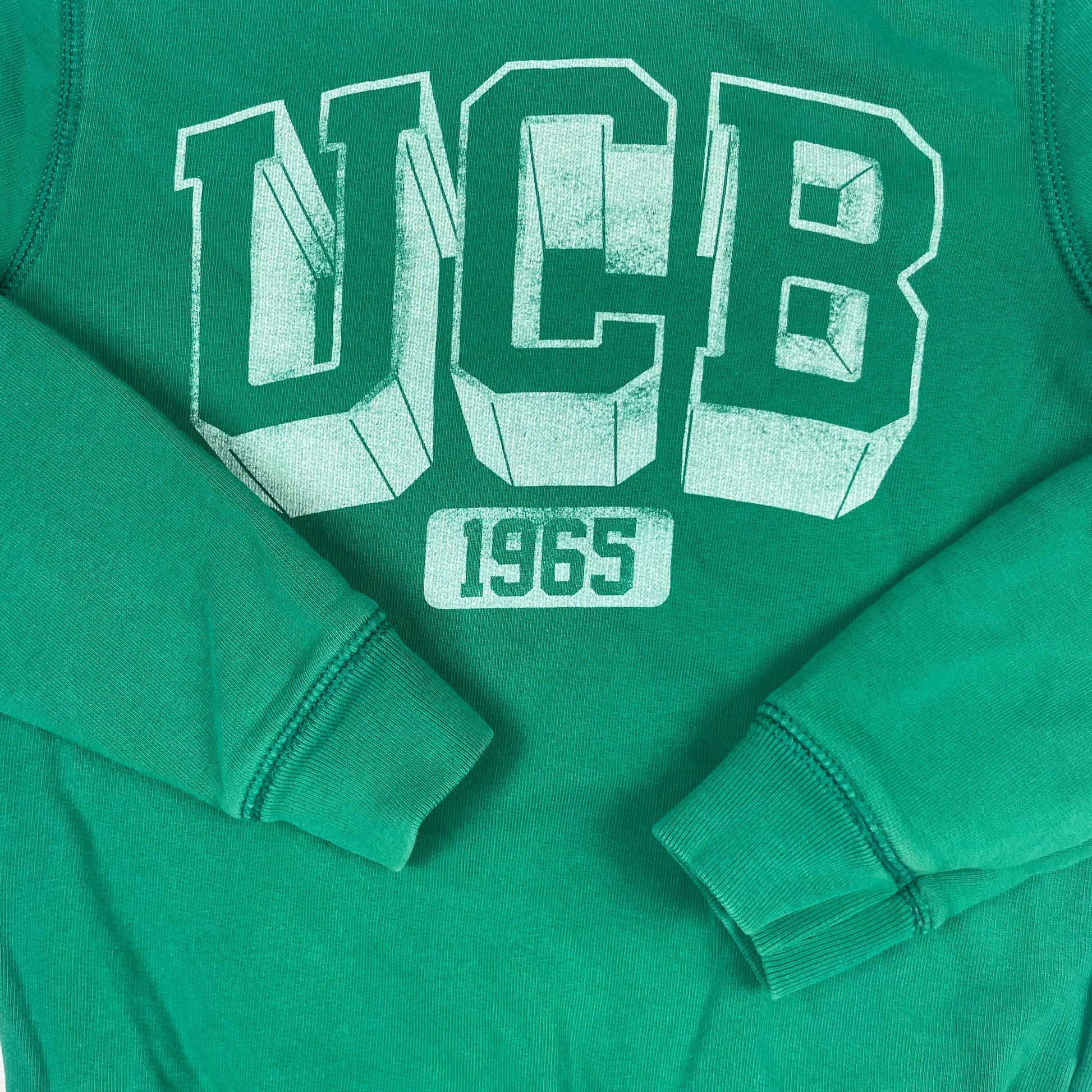 Grünes Sweatshirt mit großem Logo-Print – detail