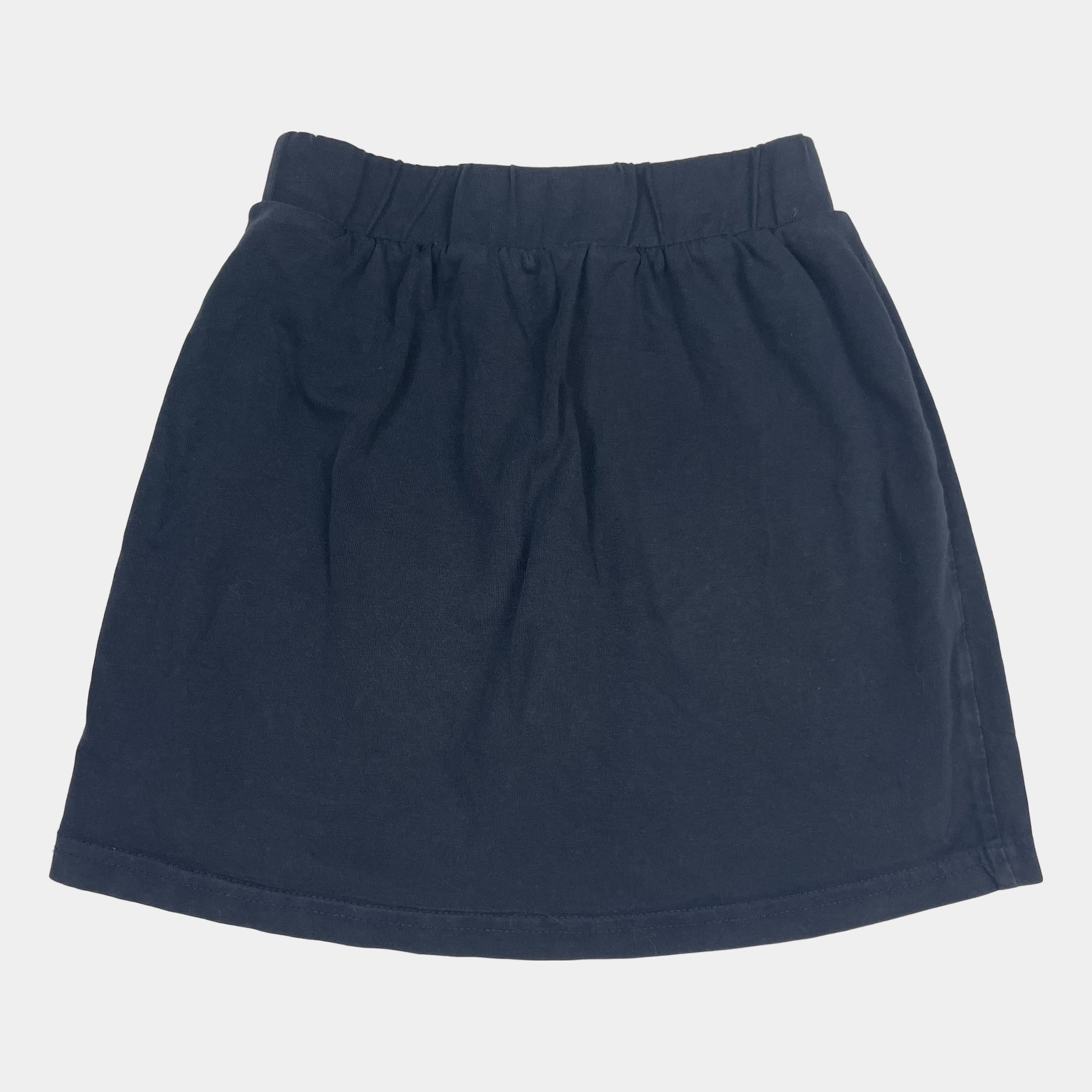 Dunkelblauer Rock mit elastischem Bund für Mädchen, Größe 8 Jahre – front