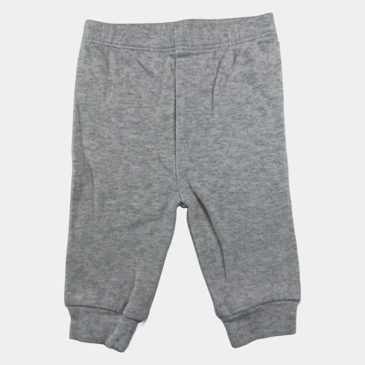 Grau melierte Baby-Jogginghose mit elastischem Bund und Bündchen von George – front