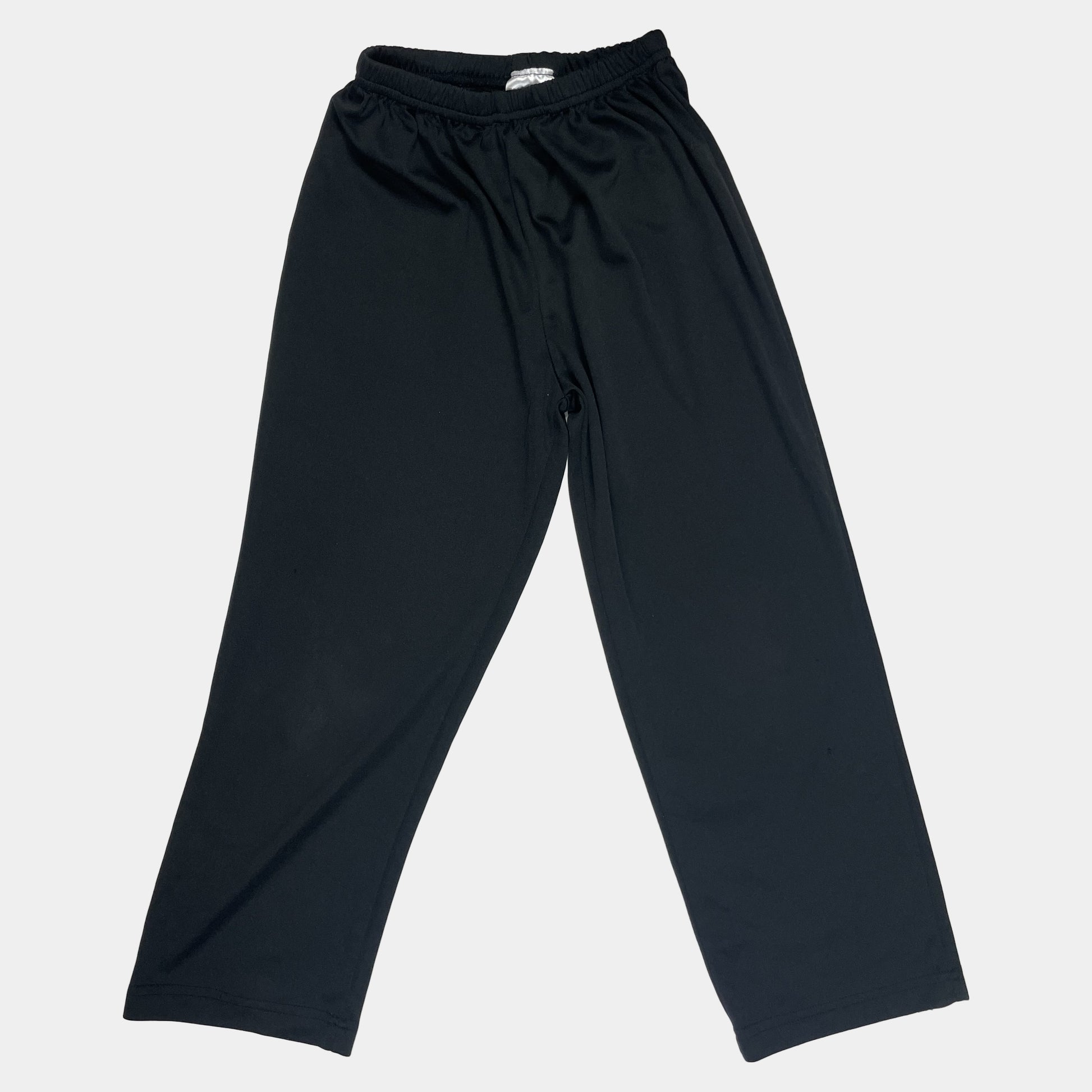 Schwarze Hose aus Polyester für Kinder 6-8 Jahre – front