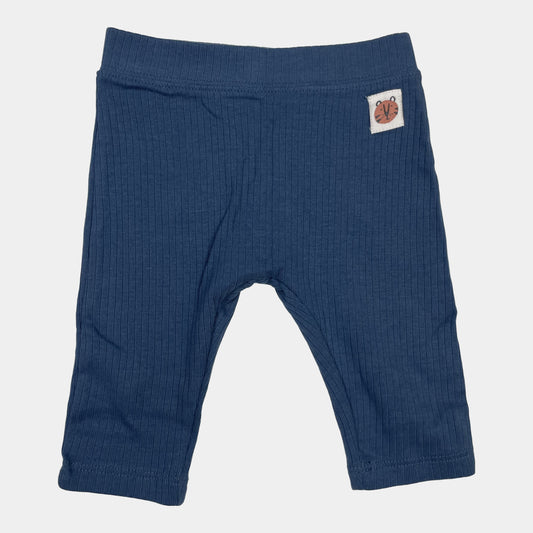 Blaue Leggings für Babys mit Tiermotiv – front