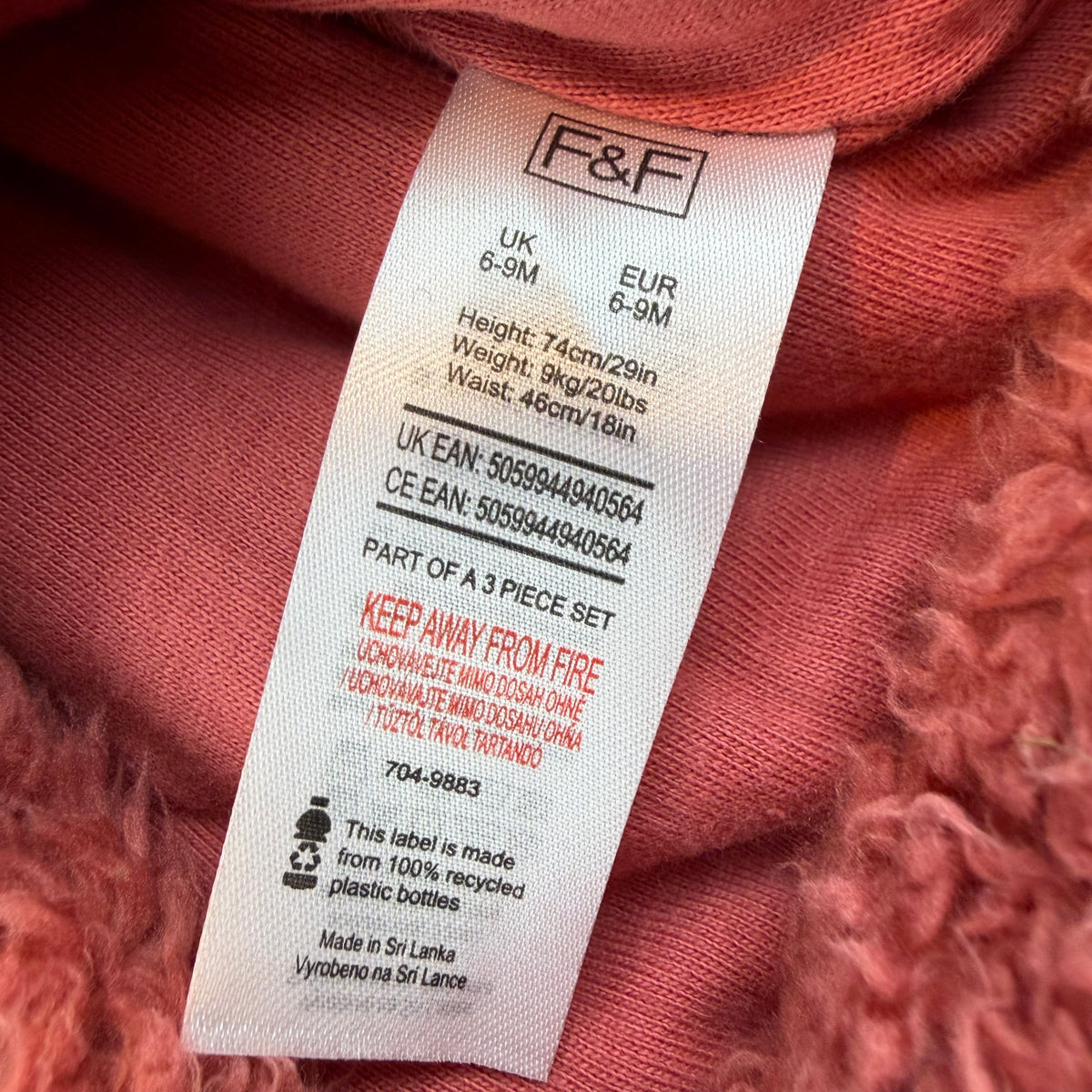 Rosa Teddyjacke mit Kapuze und Reißverschluss – label
