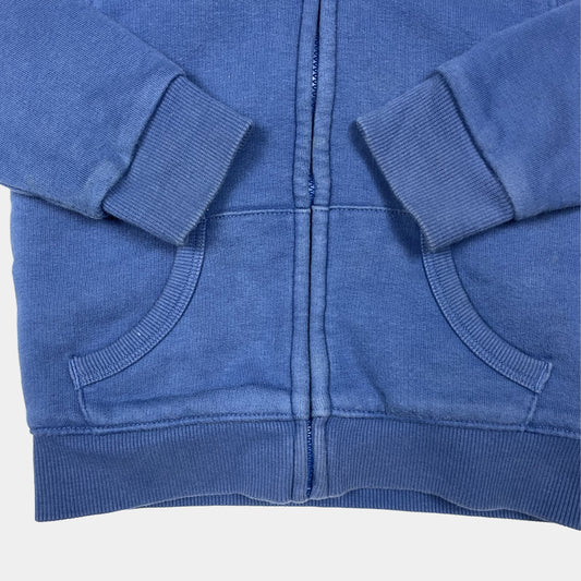 Blaues Kapuzen-Sweatshirt mit Reißverschluss für Babys, 12-18 Monate – detail