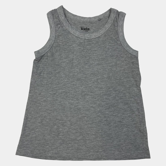Graues Tanktop für Kinder von M&Co, Größe 7-8 Jahre, Baumwolle – front