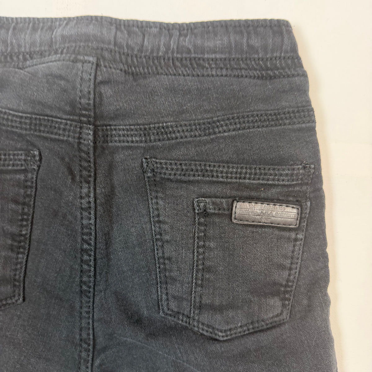 Schwarze Zara BabyBoy Jeans mit Kordelzug und Bündchen in Größe 86 – pocket