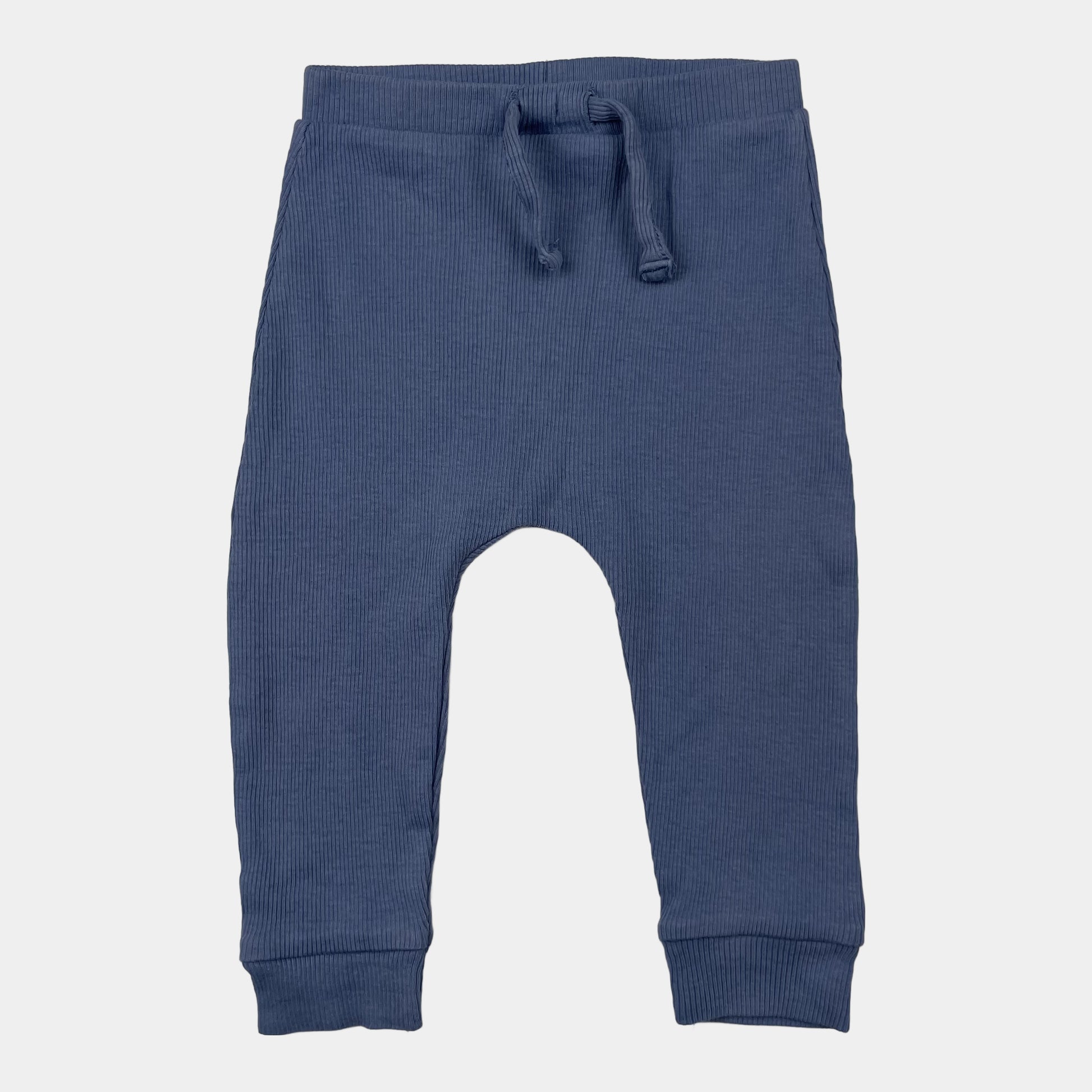 Blaue Baumwollhose für Babys, Größe 6-9 Monate – front