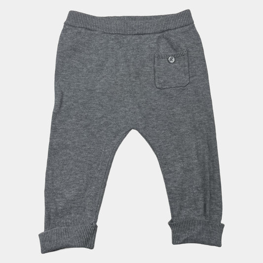 Graue Baumwollhose mit Tasche, Größe 6-9 Monate – front